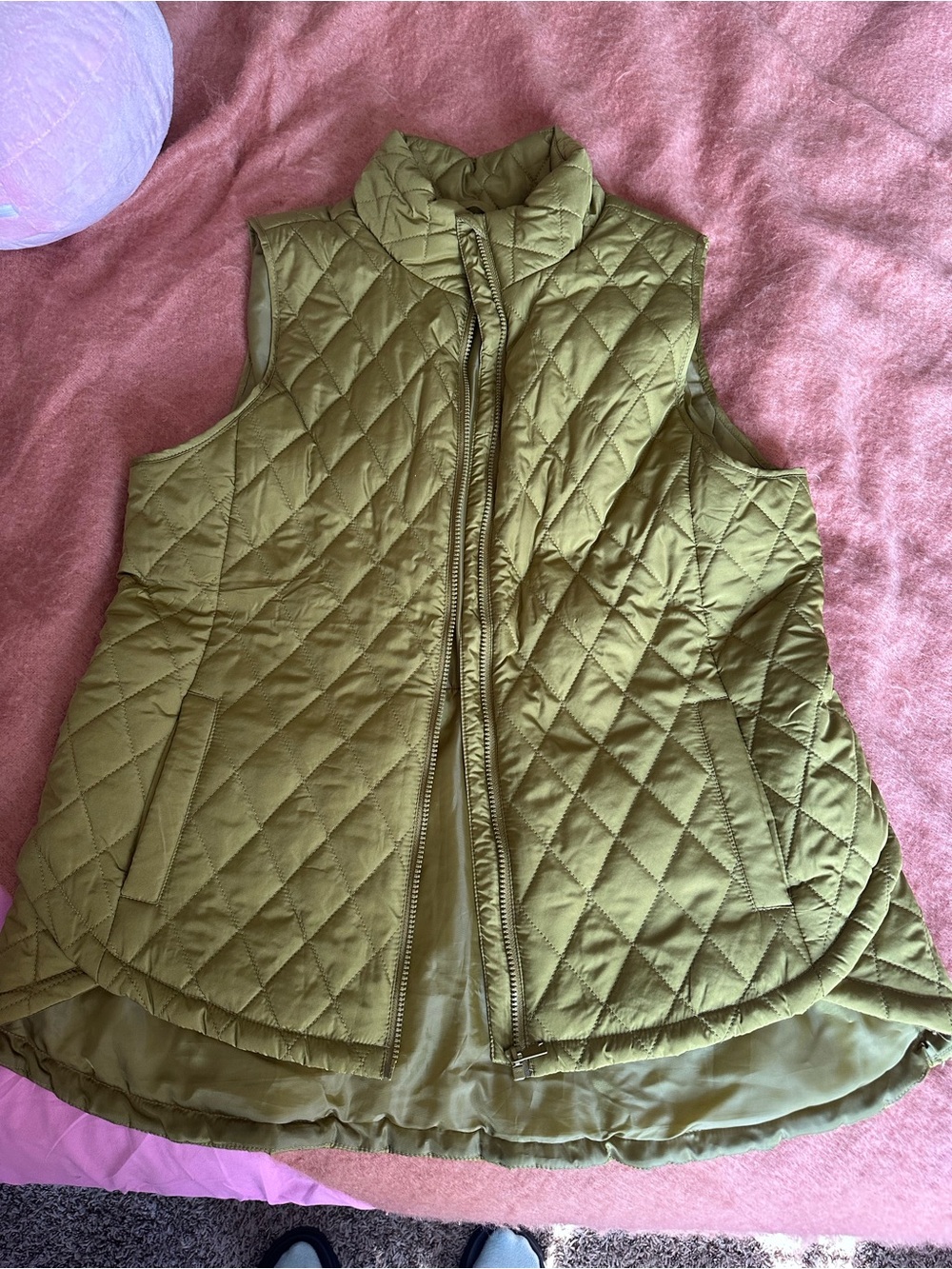 Maurices Olive Green Quilted Women's Vest